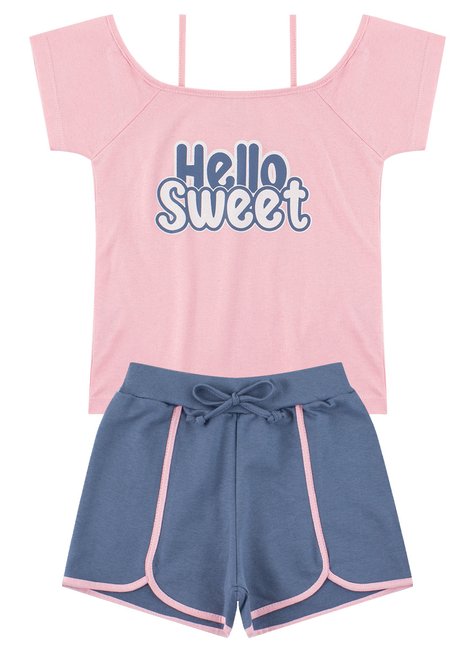 conjunto infantil feminino hello sweet jojo 4