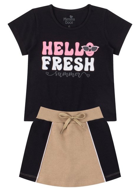 conjunto infantil feminino hello fresh menina doce 9