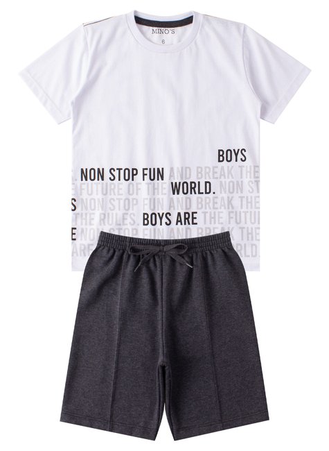 conjunto infantil masculino the future mino s 4