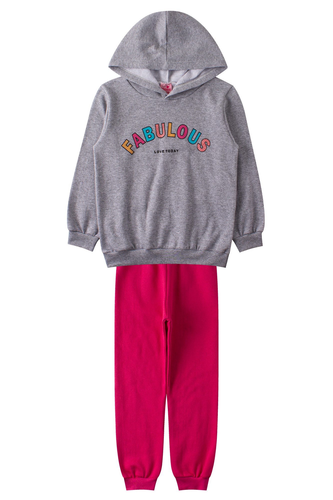 Conjunto Infantil Malha Térmica Cores - Moda Love / marrom escuro