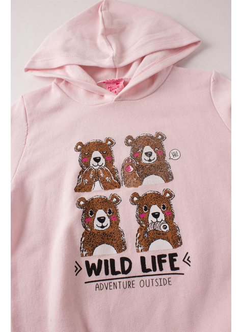 conjunto infantil feminino wild life menina doce 12