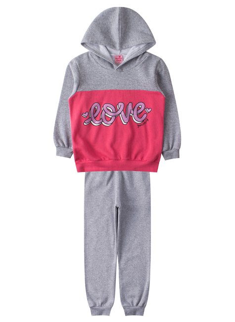 conjunto infantil feminino love menina doce 5