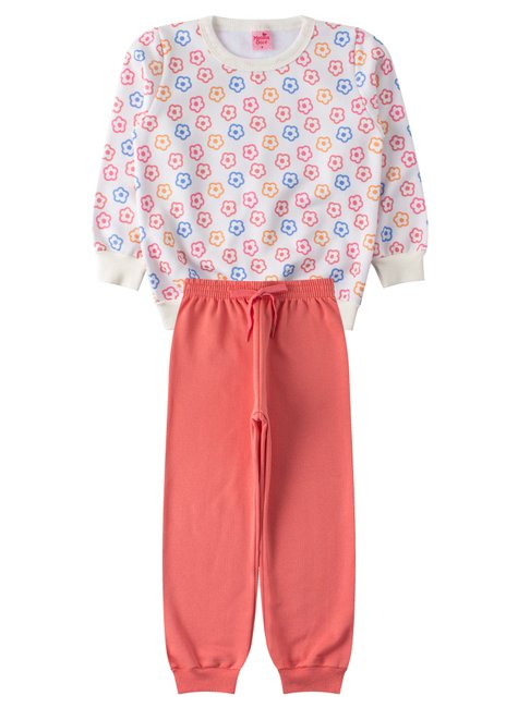 conjunto infantil feminino flowers menina doce 5