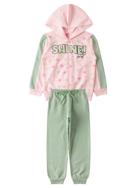 conjunto infantil feminino shine menina doce