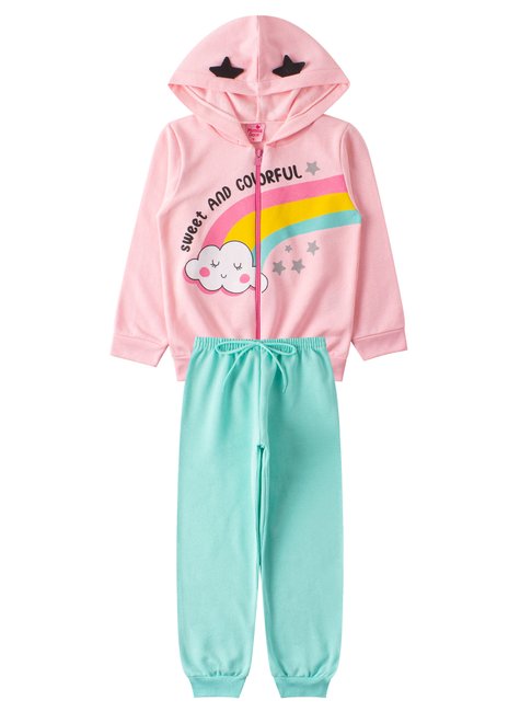 conjunto infantil feminino colorful menina doce 9