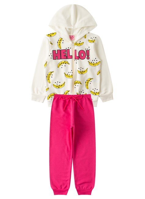 conjunto infantil feminino hello menina doce
