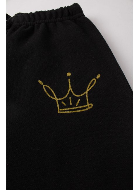 conjunto infantil feminino moletom peluciado queen menina doce 5