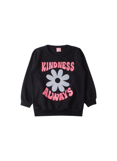 conjunto infantil feminino moletom peluciadocotton kindness always menina doce 2