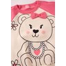 conjunto infantil feminino moletom peluciado bear menina doce 3