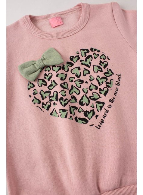 conjunto infantil feminino moletom peluciado pretty menina doce 3