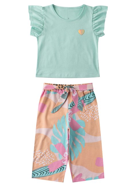 conjunto infantil feminino beautiful menina doce