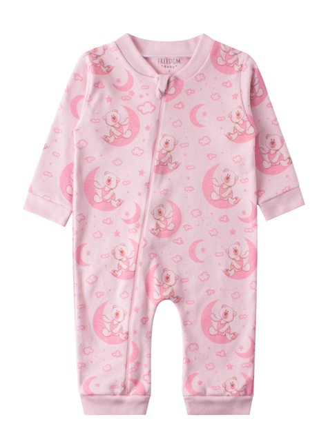 macacao de bebe feminino suedine bears freedom