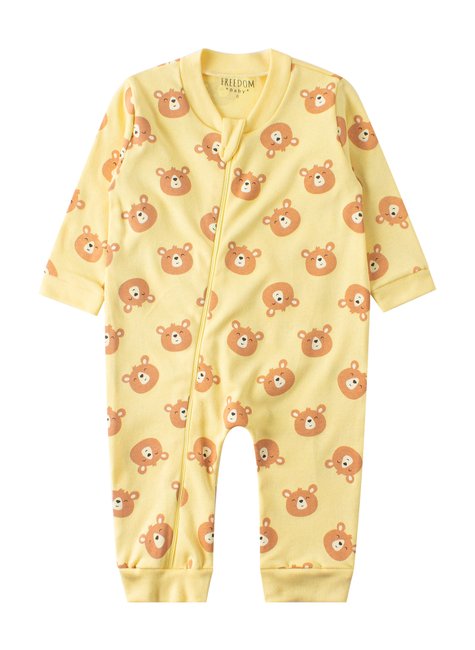 macacao de bebe feminino suedine ursinhas freedom