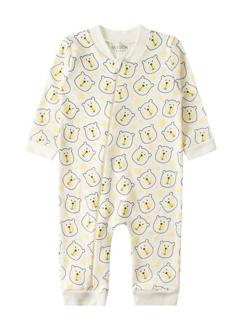 macacao de bebe masculino suedine ursinhos freedom 3
