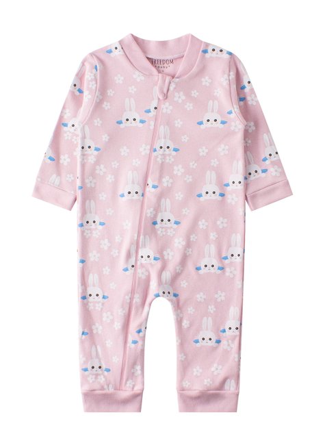 macacao de bebe feminino suedine coelhinha freedom 3