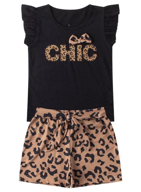 conjunto infantil feminino meia malhasuplex sublimado chic menina doce 6