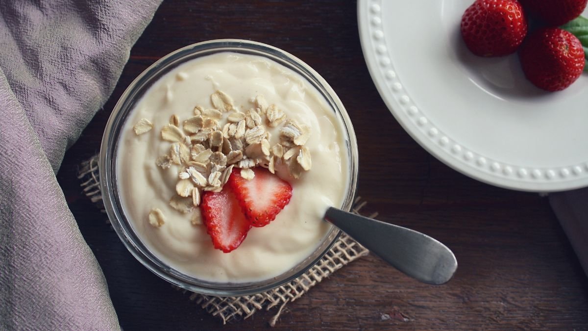 iogurt e frutas