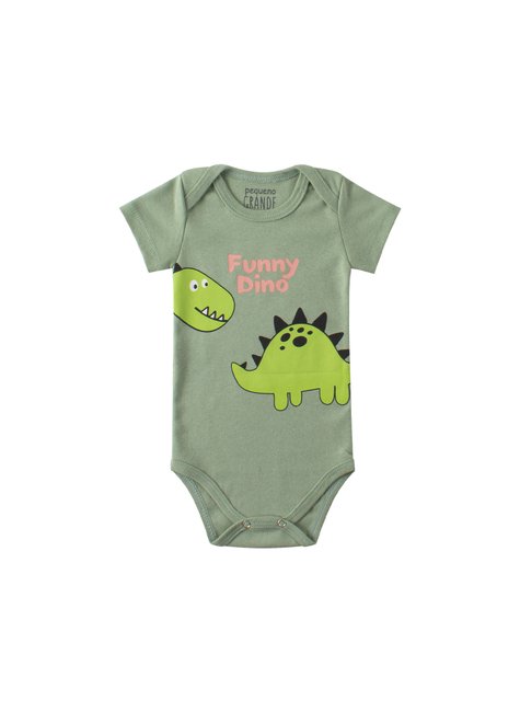 kit body bebe 3 pecas suedine funny dino pequeno big amor 2