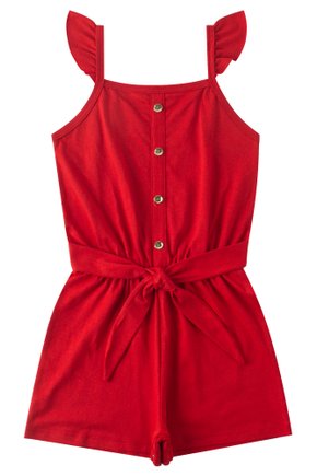 Macacão Infantil Feminino Meia Malha Pretty - Menina Doce