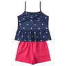 conjunto infantil feminino malha poliestermoletinho coracoes menina doce