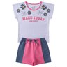 conjunto infantil feminino meia malhamoletinho make today menina doce 11