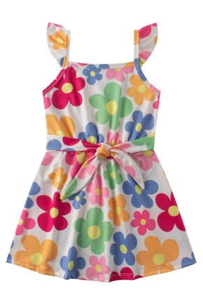 Vestido Infantil Feminino Suplex Sublimado Lovely - Menina Doce