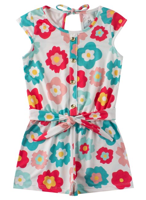 macacao infantil feminino suplex sublimado beautiful menina doce