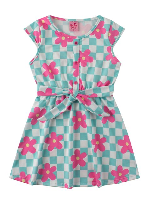 vestido infantil feminino suplex sublimado bela menina doce 3