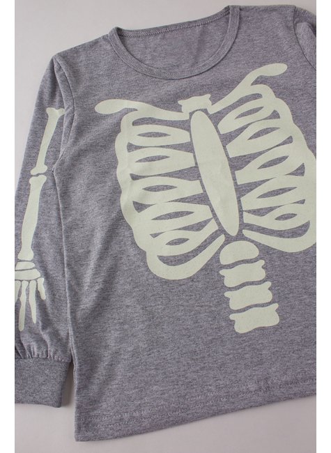 pijama infantil masculino meia malha skeleton my dream boys 4