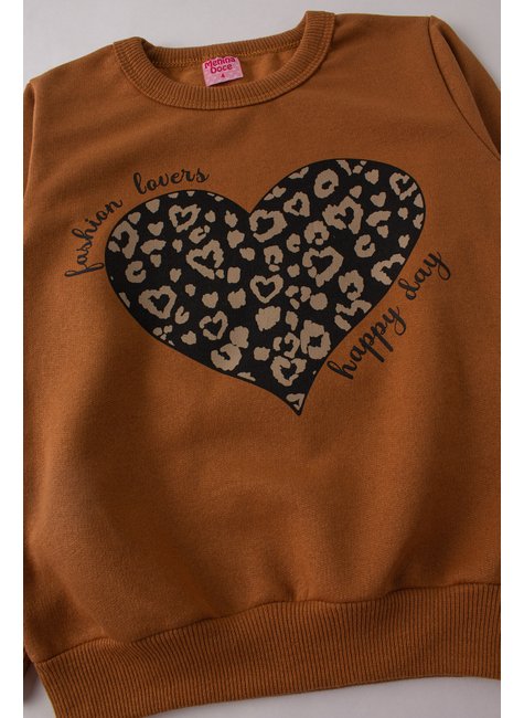 conjunto infantil feminino moletom peluciadosuplex sublimado fashion lovers menina doce 4
