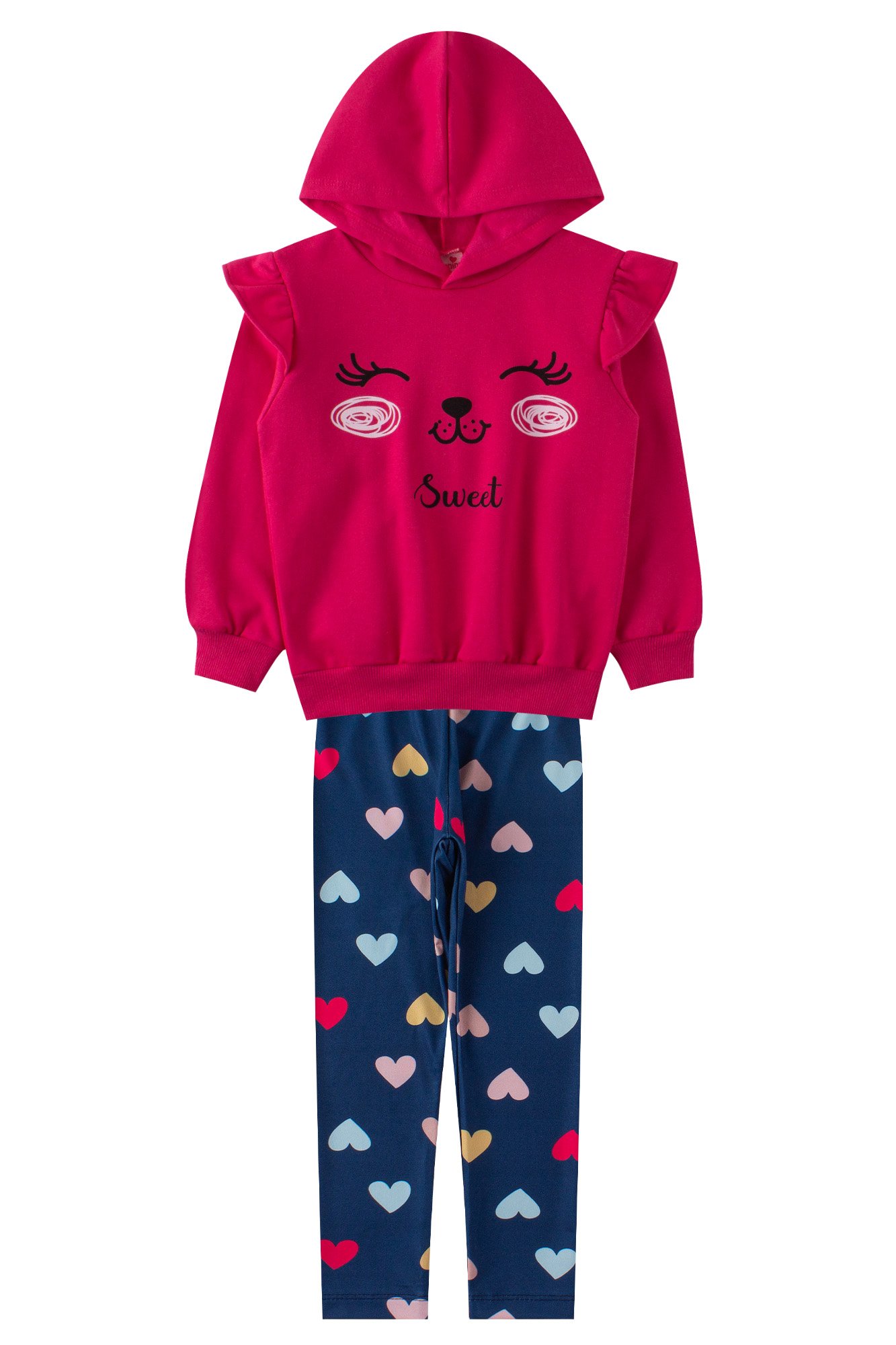 Conjunto Moletom Infantil Blusas Femininas Infantil Inverno