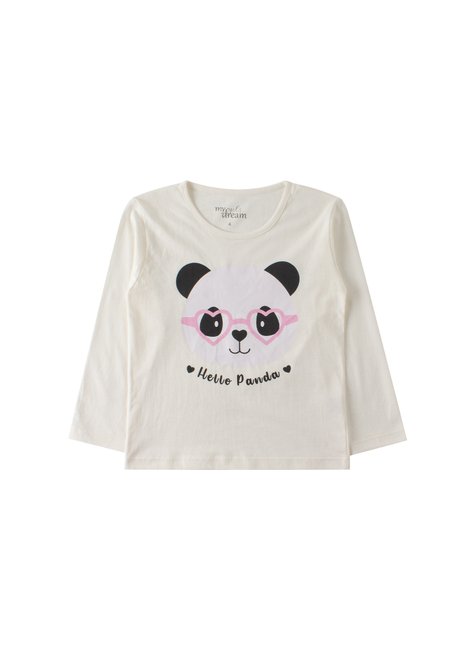 pijama infantil feminino meia malhamalha poliester hello panda my dream girls 7