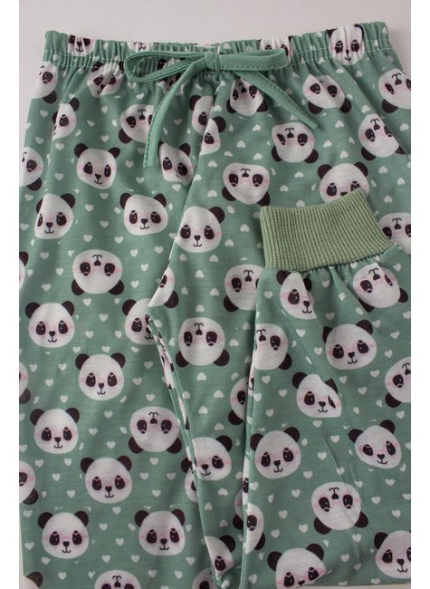 pijama infantil feminino meia malhamalha poliester hello panda my dream girls 10