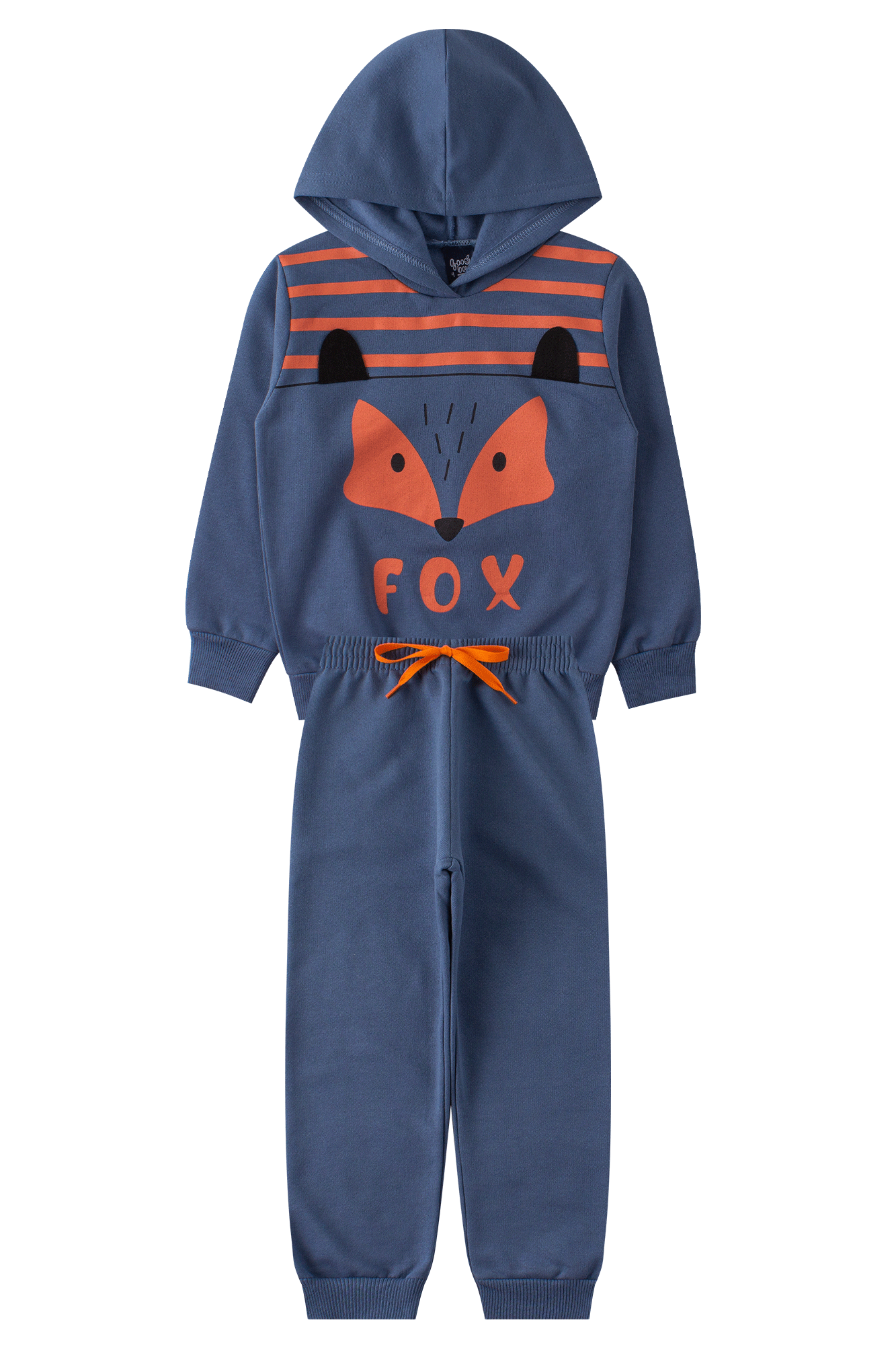 conjunto infantil masculino moletom peluciado fox good boy 3