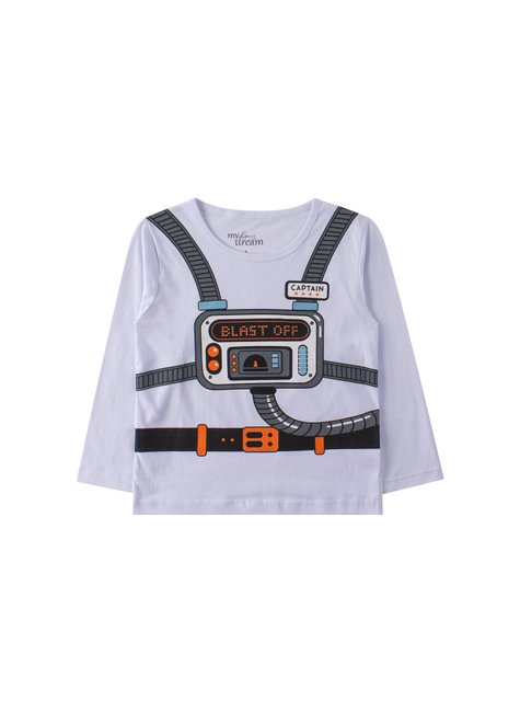 pijama infantil masculino meia malhamalha poliester captain my dream boys 2