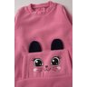 conjunto infantil feminino boucle peluciado rabbit menina doce 4