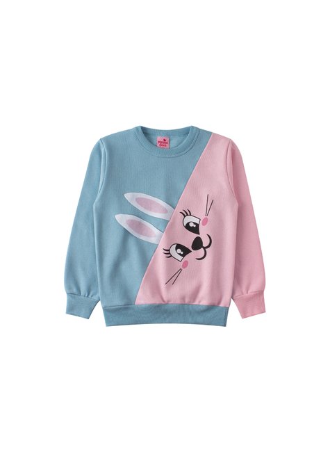 conjunto infantil feminino moletom peluciado coelha menina doce 12