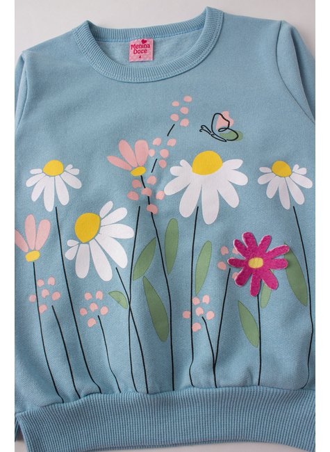 conjunto infantil feminino moletom peluciado delicada menina doce 14