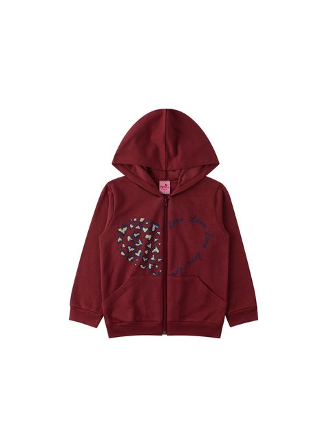conjunto infantil feminino moletom peluciado love menina doce 2