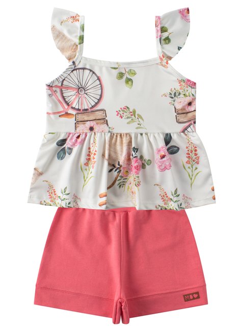 conjunto infantil feminino suplex sublimadomoletinho bela menina doce