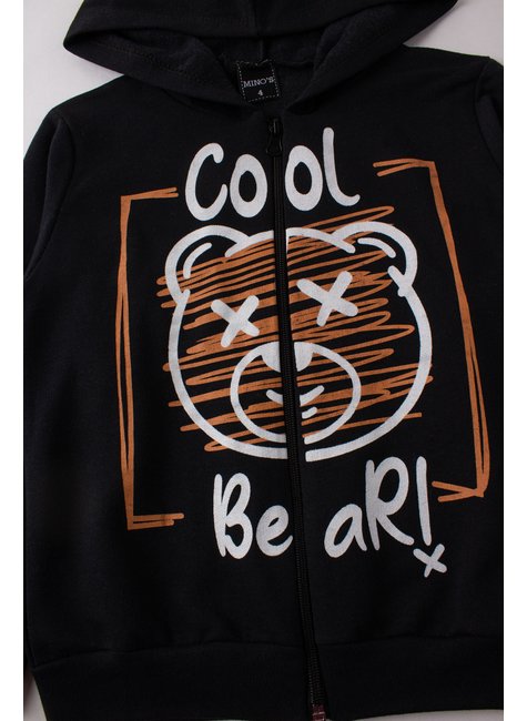 conjunto infantil masculino moletom peluciado cool bear mino s 9