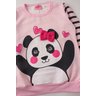 conjunto infantil feminino moletom peluciado panda menina doce 14