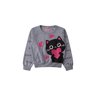 conjunto infantil feminino moletom peluciado cat love menina doce 12