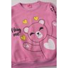 conjunto infantil feminino moletom peluciado hug me menina doce 4