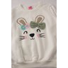 conjunto infantil feminino moletom peluciado rabbit menina doce 4