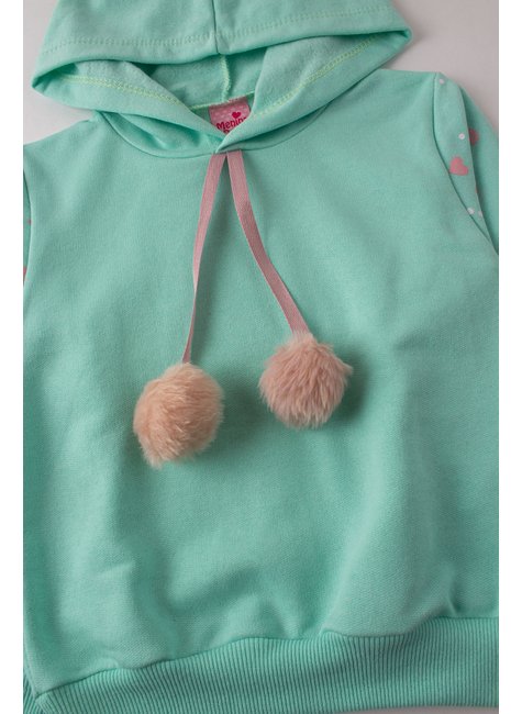 conjunto infantil feminino moletom peluciado fofinho menina doce 9