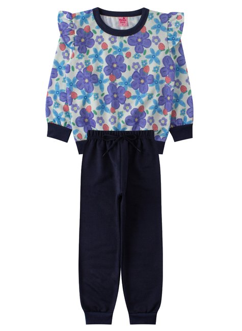 conjunto infantil feminino moletom sublimado peluciadomoletom charming menina doce