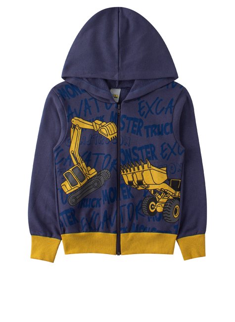 jaqueta infantil masculino moletom peluciado truck mmk kids