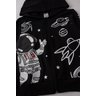 jaqueta infantil masculino moletom peluciado astronaut boy mmk kids 4