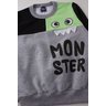conjunto infantil masculino moletom peluciado monster good boy 11